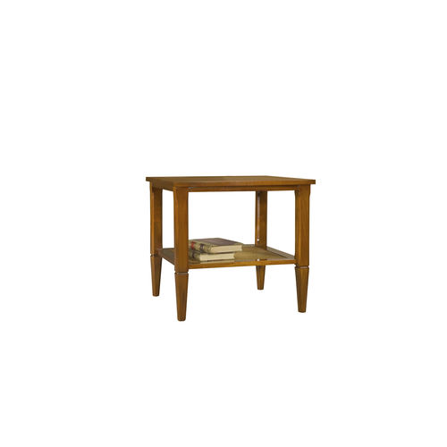 Traditional side table - CULLERA - ACANTO - wood veneer / wooden base / square