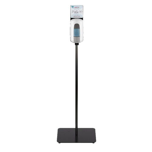 Floor-standing disinfectant dispenser - SQUARE - TTS - manual / ABS / commercial