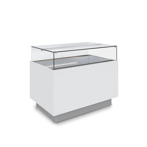 Contemporary display case - CIAM S.P.A. - aluminum / glass / stainless steel