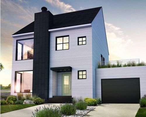 Prefab house - UNIK - Industries Bonneville - contemporary / two-story