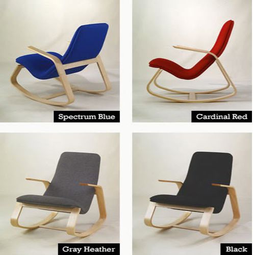 Contemporary chair - RAPSON ROCKER - wieler - indoor / fabric / wool