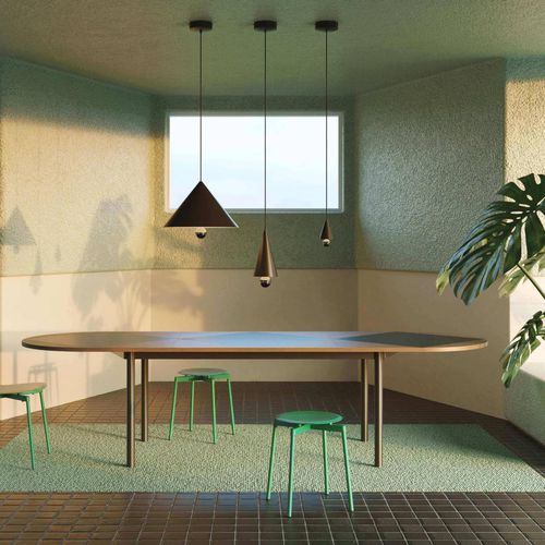 Pendant lamp - CHERRY - Petite Friture - painted aluminum / Plexiglas® / contemporary