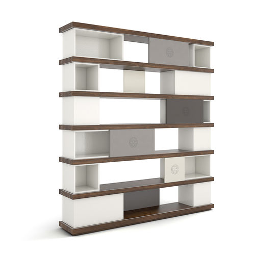 Free-standing bookcase - DETROIT - Colección Alexandra - modular / contemporary / lacquered MDF