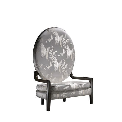 Traditional upholstered bench - MOON - Colección Alexandra - fabric / leather / high-back