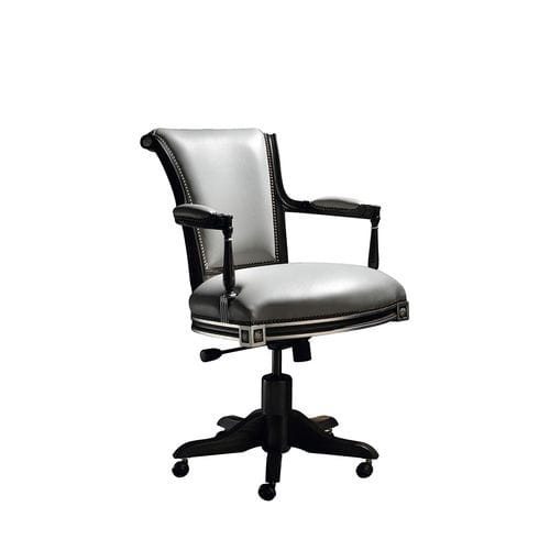 Traditional executive chair - EMILI - Colección Alexandra - leather / fabric / beech
