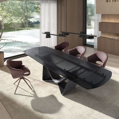 Contemporary dining table - 1196 - Angel Cerdá - fiberglass / rectangular / sustainable