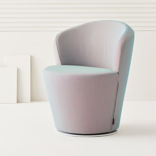 Contemporary armchair - MYGINGOL - SEGIS - fabric / leather / synthetic leather