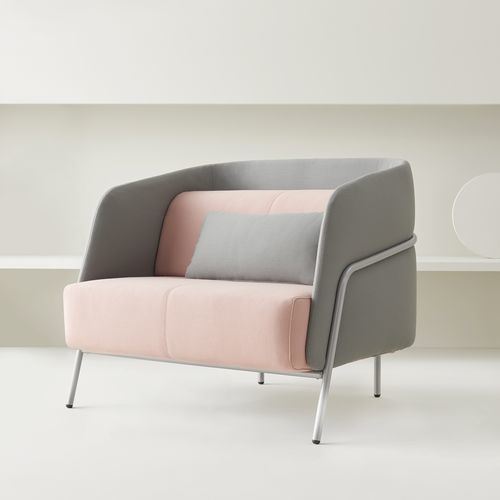 Contemporary armchair - NOLDOR - SEGIS - fabric / leather / synthetic leather