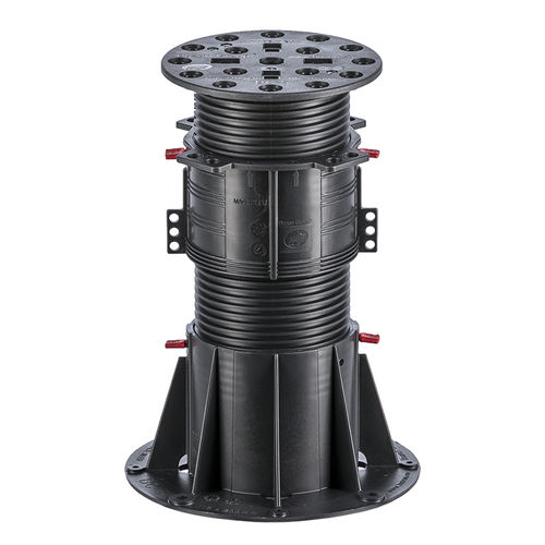 Polypropylene terrace pedestal - BC-7 - 230-360mm - Buzon Pedestal International - outdoor / adjustable / for decking