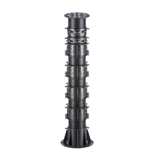 Polypropylene terrace pedestal - BC-SERIES BC-11 - 672 - 965 mm - Buzon Pedestal International - patio / adjustable / for decking