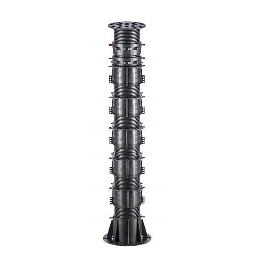 Polypropylene terrace pedestal - BC-12 - 782 - 1130 mm - Buzon Pedestal International - outdoor / adjustable / for decking