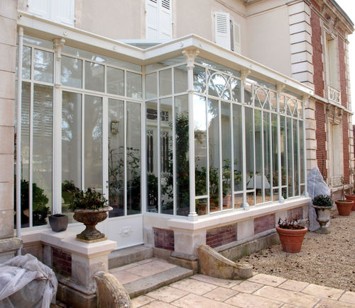 Glass conservatory - SERRES ET FERRONNERIES D'ANTAN - iron