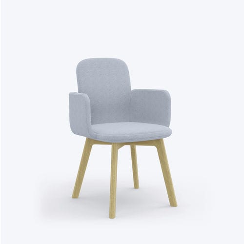 Contemporary armchair - LIRIX - Viasit GmbH - fabric / metal / upholstered