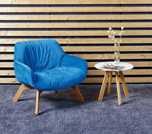 Contemporary armchair - CALYX - Viasit GmbH - foam / wooden / aluminium