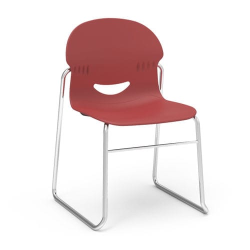Contemporary dining chair - I.Q. SERIES - Virco - indoor / polypropylene / steel base