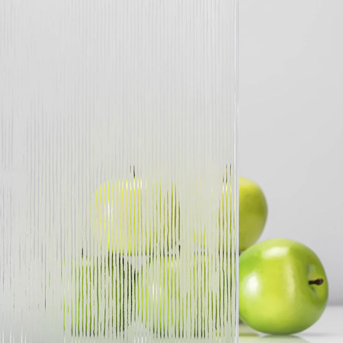 Tempered glass panel - WAVY LINES - General Glass International - laminated / patterned / satin
