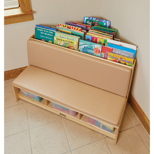 Contemporary upholstered bench - CORNER LITERACY NOOK - Jonti-Craft, Inc. - plywood / for waiting rooms / for school