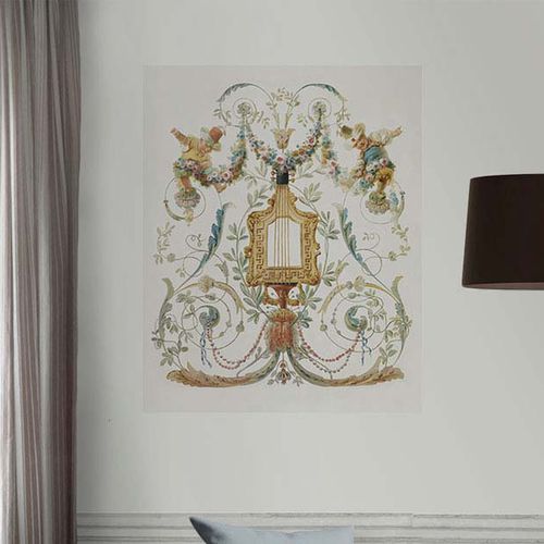 Contemporary wallpaper - GENIUS N°3/6 - Papiers de Paris - patterned / golden / beige