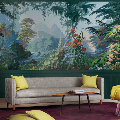 Traditional wallpaper - EDEN - 1861  - Papiers de Paris - nature pattern / panoramic / wallpaper look