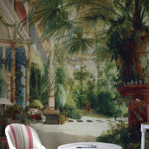 Contemporary wallpaper - PALM GROVE - Papiers de Paris - nature pattern / scenic / wallpaper look