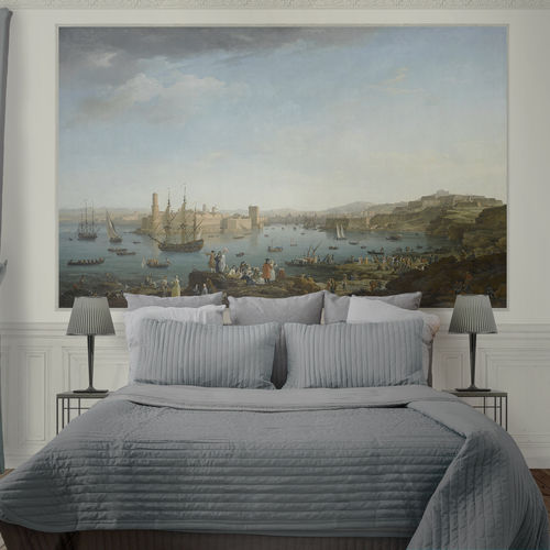 Contemporary wallpaper - PORT OF MARSEILLE - Papiers de Paris - scenic / wallpaper look / printed