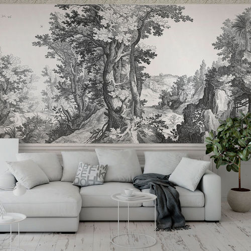 Contemporary wallpaper - THE UNDERGROWTH - Papiers de Paris - nature pattern / scenic / wallpaper look
