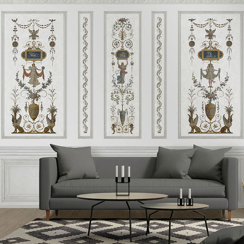 Cover decorative panel - BOUDOIR DE LA REINE - GROTESQUE N°8 - Papiers de Paris - wall-mounted / high-resistance / wood