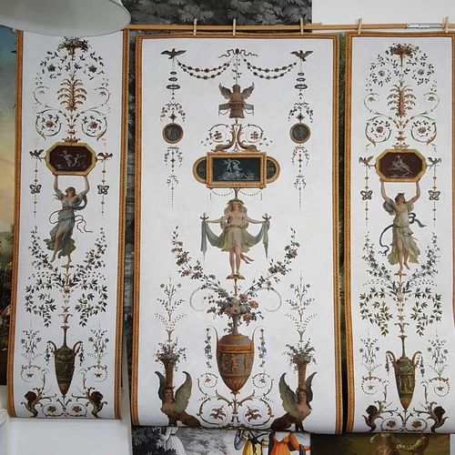 Cover decorative panel - BOUDOIR DE LA REINE - GROTESQUE N°3 - Papiers de Paris - wall-mounted / high-resistance / wood