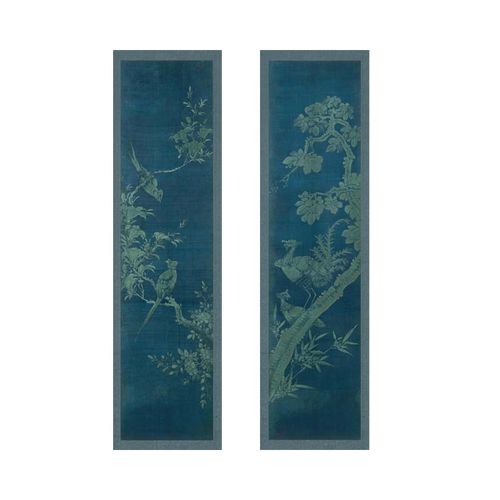 Cover decorative panel - KOREAN PANELS N°1&2 - FLOWERS&BIRDS - Papiers de Paris - wall-mounted / high-resistance / paper