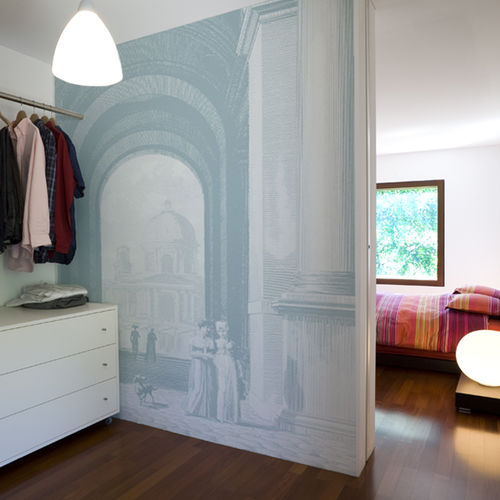Traditional wallpaper - LE LOUVRE - Papiers de Paris - patterned / scenic / fabric look