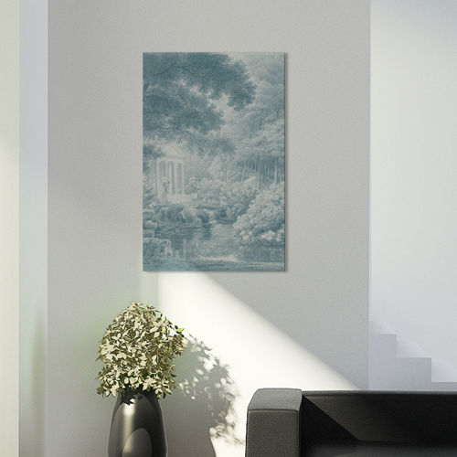 Canvas print - LOVE TEMPLE - Papiers de Paris - portrait / floral motif