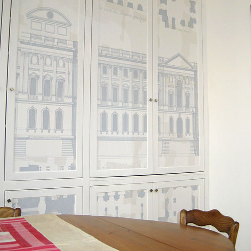 Traditional wallpaper - Papiers de Paris - patterned / wallpaper look / white