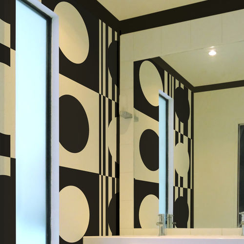 Contemporary wallpaper - CONCORDE HALL - Papiers de Paris - panoramic / geometric / wallpaper look