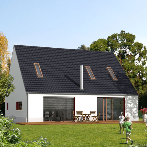Prefab house - EK 012 - ekokoncept, wooden prefabricated buildings, d.o.o - eco-friendly / contemporary / two-story