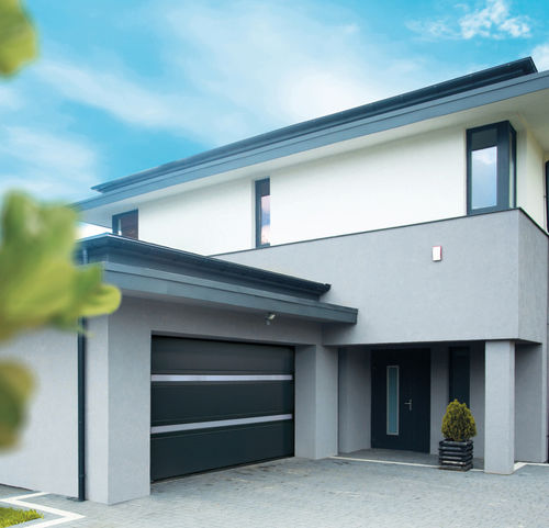 Sectional garage door - VISIO PANORAMIC  - La Toulousaine - steel / automatic / insulated