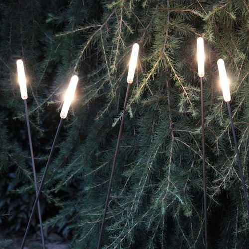 Garden bollard light - SOFFIONE P1 - Inverlight Srl - contemporary / frosted glass / stainless steel