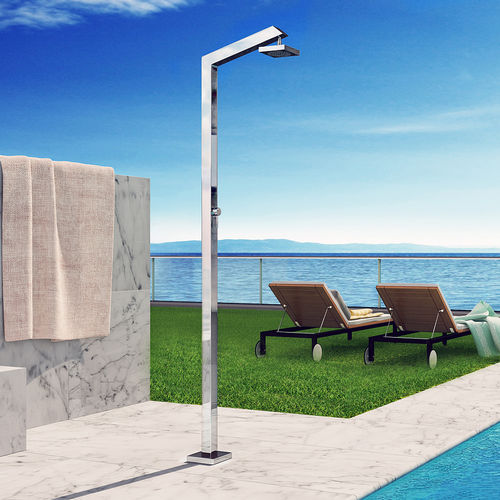 Pool outdoor shower - TECNO CUBE M - Inoxstyle - stainless steel