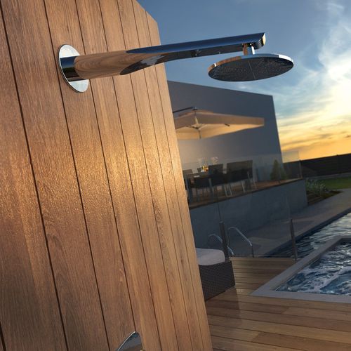 Wall-mounted shower head arm - VIAREGGIO - Inoxstyle