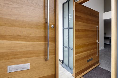 Entry door - RAW E80 - Urban Front - oak / pivoting / without glazing