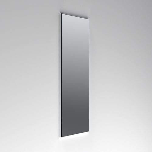 Wall-mounted bathroom mirror - BRILL - SIGN - contemporary / rectangular / aluminum