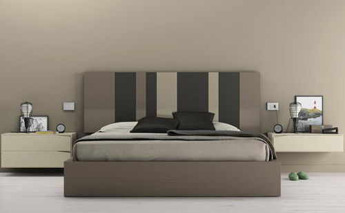 Double bed - D7  - VIVE - MUEBLES VERGE S.L. - contemporary / with headboard / with bedside table