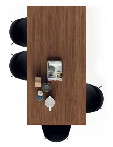Contemporary dining table - T05  - VIVE - MUEBLES VERGE S.L. - wooden / ceramic / lacquered glass