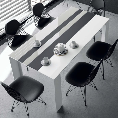 Contemporary table - T08  - VIVE - MUEBLES VERGE S.L. - wooden / ceramic / aluminum