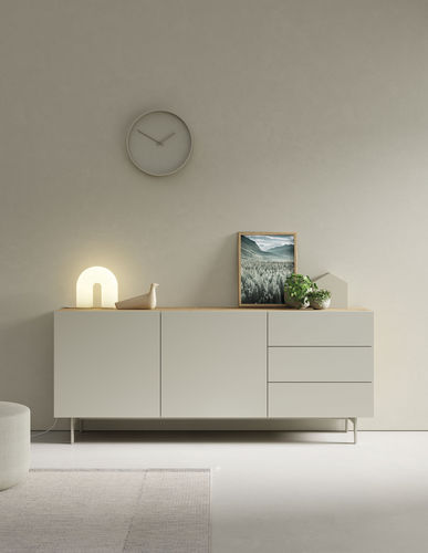 Modern sideboard - COMPACT APARADOR 6 - VIVE - MUEBLES VERGE S.L. - oak / wood veneer / matte lacquered wood