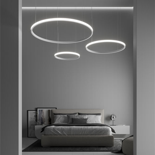 Hanging light fixture - MANDALA - Luz Negra - LED / ring-shaped / flexible