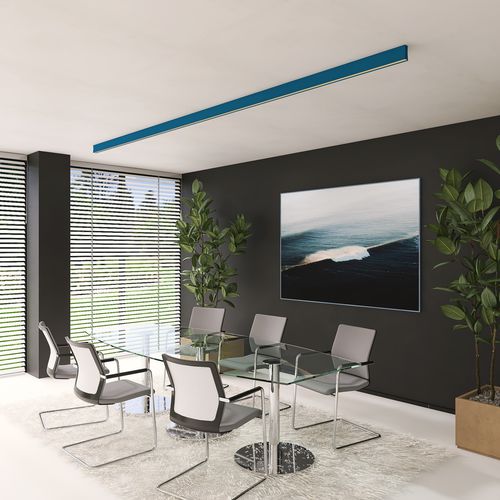 Hanging light fixture - LOLA - Luz Negra - LED / linear / rectangular
