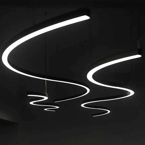 Hanging light fixture - SKYLED SATURNO - Luz Negra - LED / curved / IP20