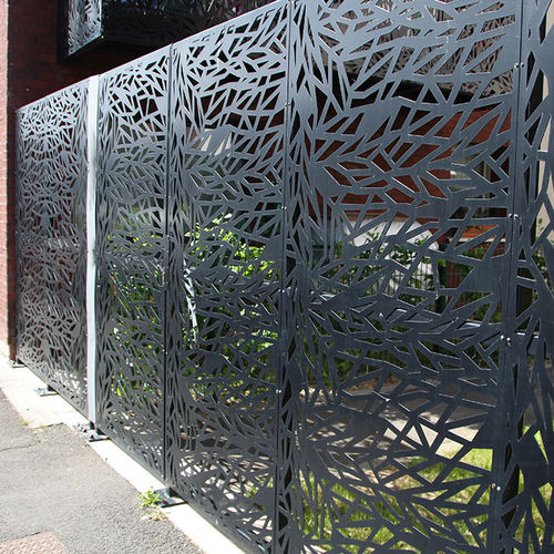 Fence with panels - SMF Services - garden / metal / contemporary