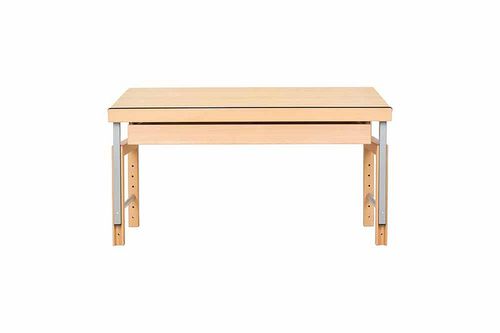 Contemporary desk - ZIGGY - de Breuyn Möbel GmbH - wooden / 4-legged / height-adjustable