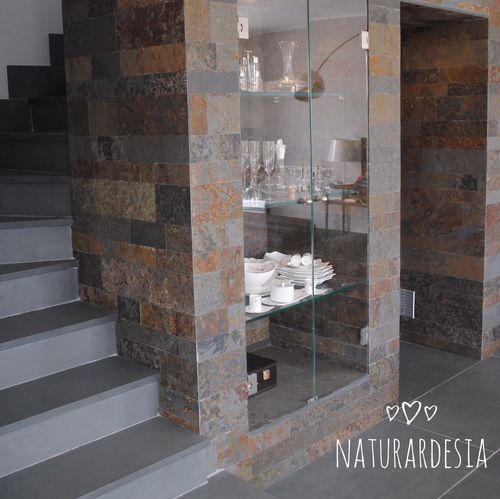 Indoor tile - MULTICOLOR SLATE NATURAL  - MAP Slate Srl - floor / natural stone / matte